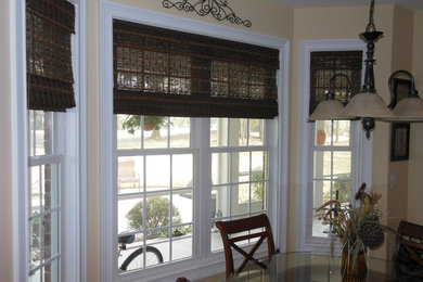 Example of a transitional dining room design in Charleston