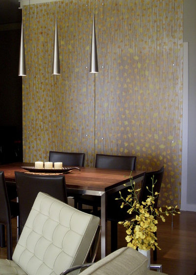 Contemporary Dining Room by Christopher Kellie Design Inc.