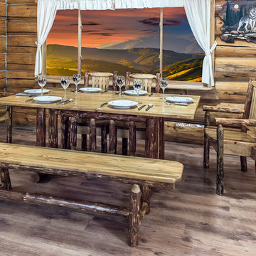 Glacier Country Trestle Based Dining Table