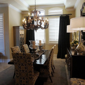 Glamorous Transitional Dining Room