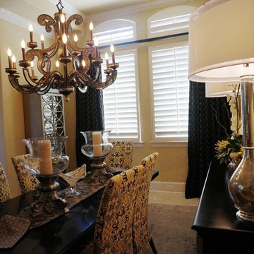 Glamorous Transitional Dining Room