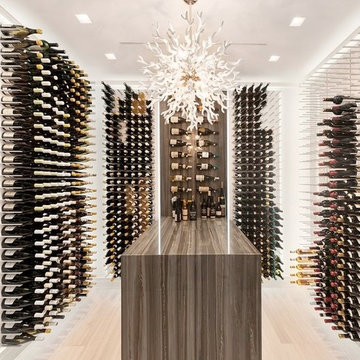Glass Enclosed Wine Cellars