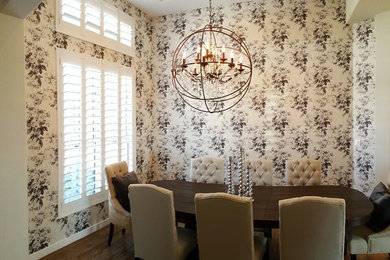 Inspiration for a mid-sized transitional dining room remodel in Phoenix