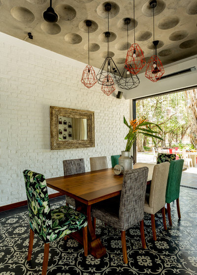 Eclectic Dining Room by Shabnam Gupta