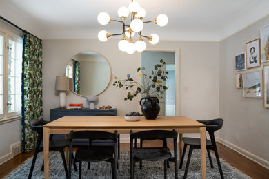 Example of an eclectic dining room design in Minneapolis