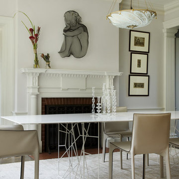 Green Gambrel Dining Room