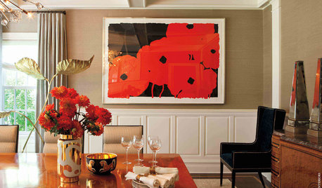 The Beauty of Contrast: Modern Art in Traditional Rooms