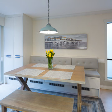 Grey Wood Look Modern Kitchen