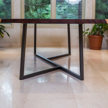 Guanacaste (Parota) Dining Table with Gruzeki Base