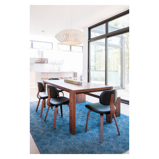Gus Modern Plank Dining Table Bench Modern Dining Room