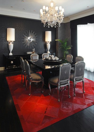 Contemporary Dining Room by Habachy Designs