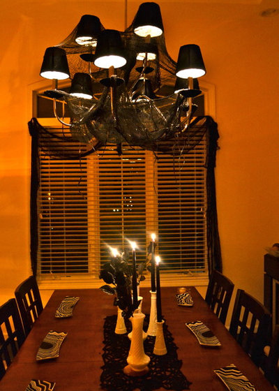 Contemporary Dining Room halloween decor