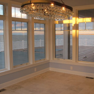 Hamptons Dining Room with Bay views