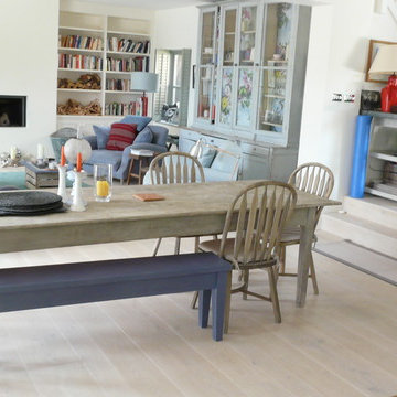 Hamptons style white oak floors for a Sussex beach house