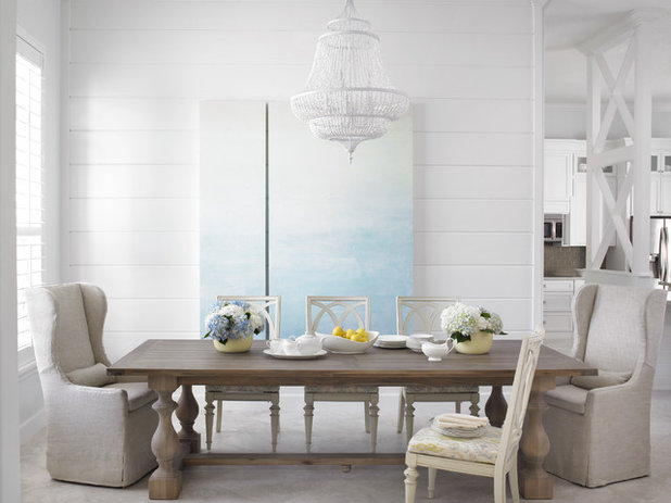 Transitional Dining Room by Krista + Home