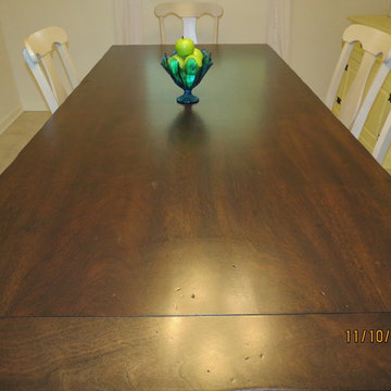 Hardwood Trestle Dinning Table- Jacksonville. FL
