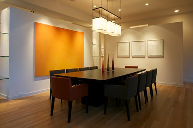 Dining room - contemporary dining room idea in Dallas