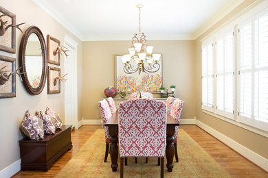 Example of a classic dining room design in Houston