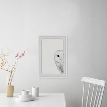 "Hidden Owl" Framed Painting Print