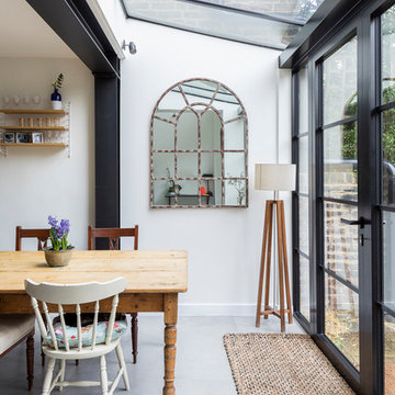 High end refurbishment of full house with bespoke kitchen and stairs