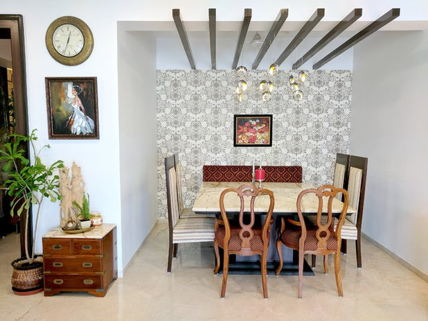 Eclectic Dining Room by Ariyona Interior