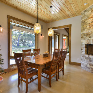 Hill Country Dining Room, with Tongue & Groove ceiling