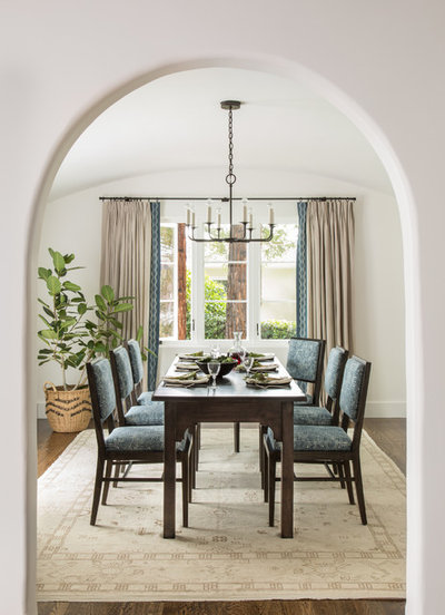 Mediterranean Dining Room by Jute Interior Design