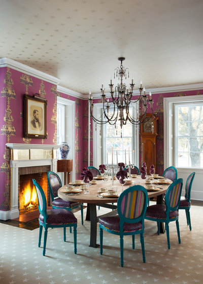 Contemporary Dining Room by Favreau Design