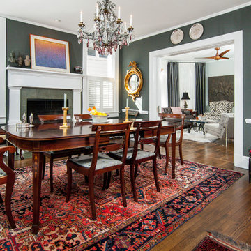 Historic Four Square Renovation Dining Room