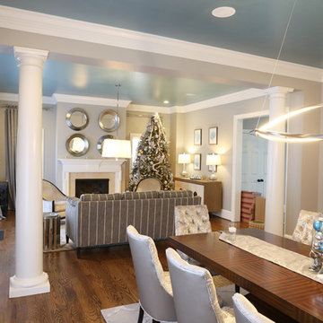 Holiday Charm Living and Dining Room
