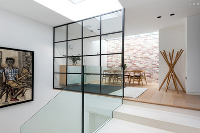 This is an example of a modern dining room in London.