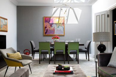 Inspiration for a medium sized contemporary dining room in Other.