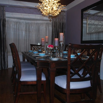 Hollywood inspired dining room