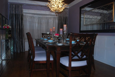 Example of an eclectic dining room design in Ottawa