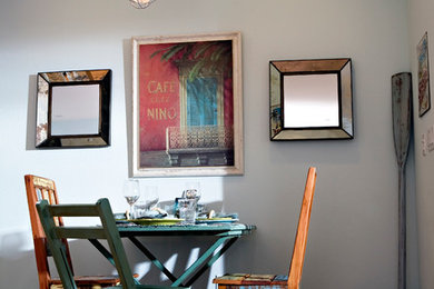 Example of an eclectic dining room design in Sacramento