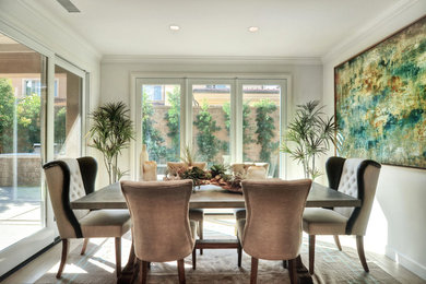 Dining room - eclectic dining room idea in Orange County