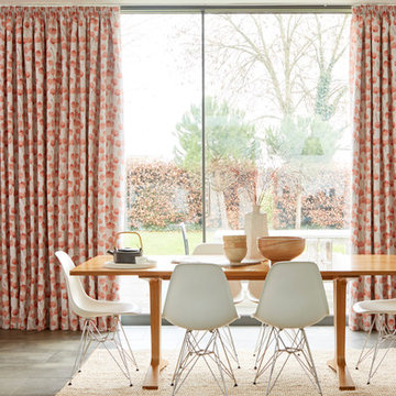 Honesty Persimmon curtains from the Zen collection by Hillarys