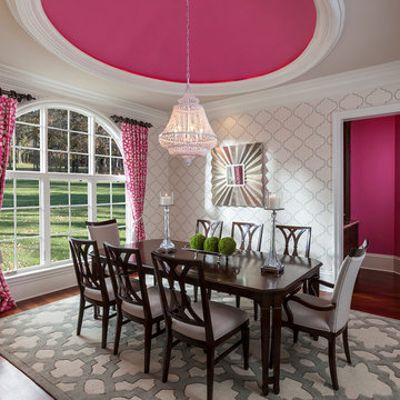 Hot Pink Dining Rooms Interior Design