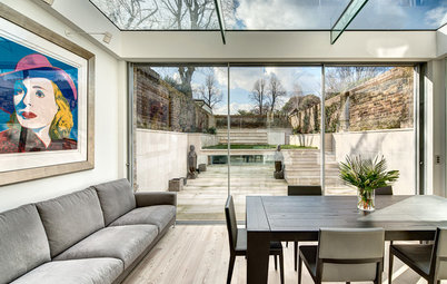 Houzz Tour: Luxe Materials and Glass Give an Old House New Life