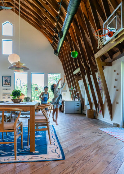 Farmhouse Dining Room by Franklin & Associates - Design/Build