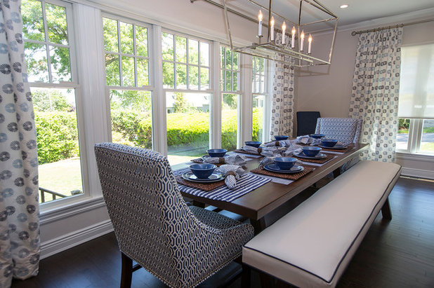 Coastal Dining Room by Margali & Flynn Designs