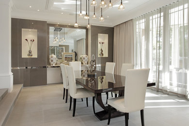 Inspiration for a dining room remodel in Surrey