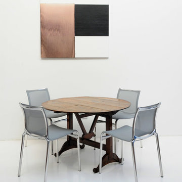 Incorporate an antique table into contemporary interior