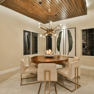 75+ Offene Esszimmer mit Porzellan-Bodenfliesen Ideen & Bilder - Juli