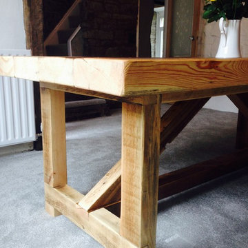 Industrial Style Reclaimed Wood Dining Table