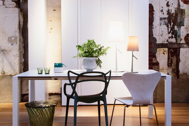 Inspiration for a scandi dining room in London.
