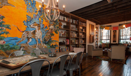 My Houzz: Color and Texture Fill an Eclectic Pittsburgh Row House