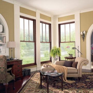 Marvin Windows- Double-hung wood casement windows are gorgeous!