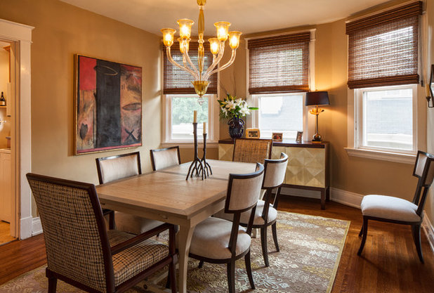 American Traditional Dining Room by Amy Youngblood Interiors