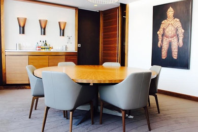 This is an example of a dining room in London.